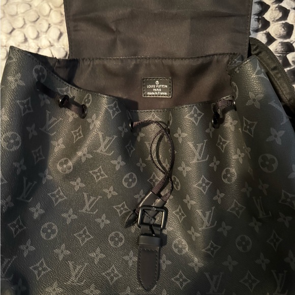 Gray Monogram Backpack large - Picture 2 of 10